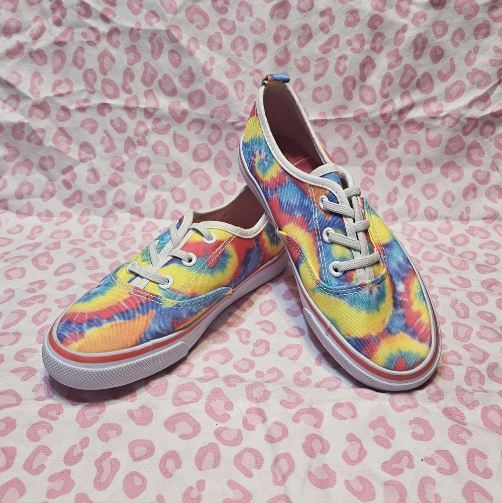 Colorful Tie-Dye Kids Shoes